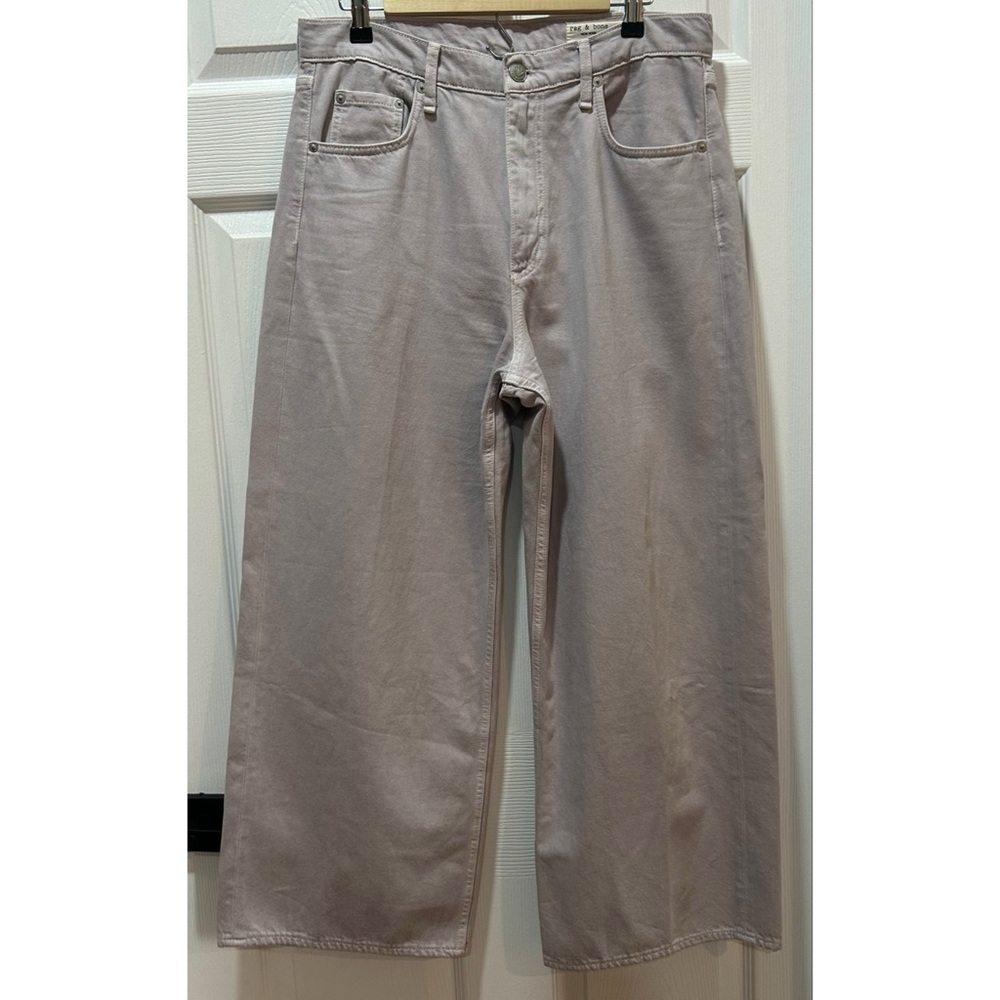 Rag & Bone Women’s Andi High-Rise Ankle Wide Leg Jeans in Lavender Size 31 - Picture 6 of 11